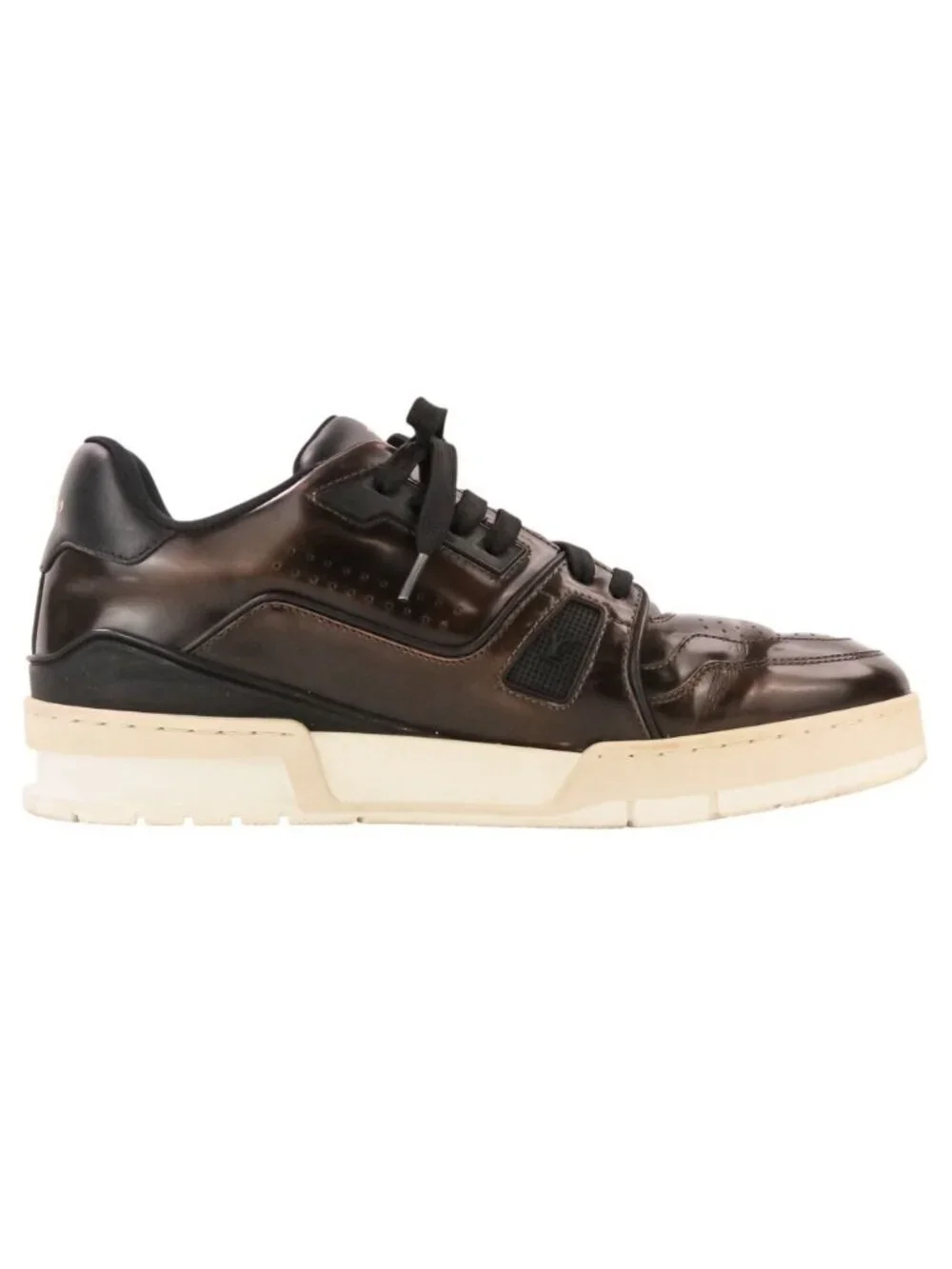 Louis Vuitton LV Trainer Leather Low Cut Sneakers Brown 6.5